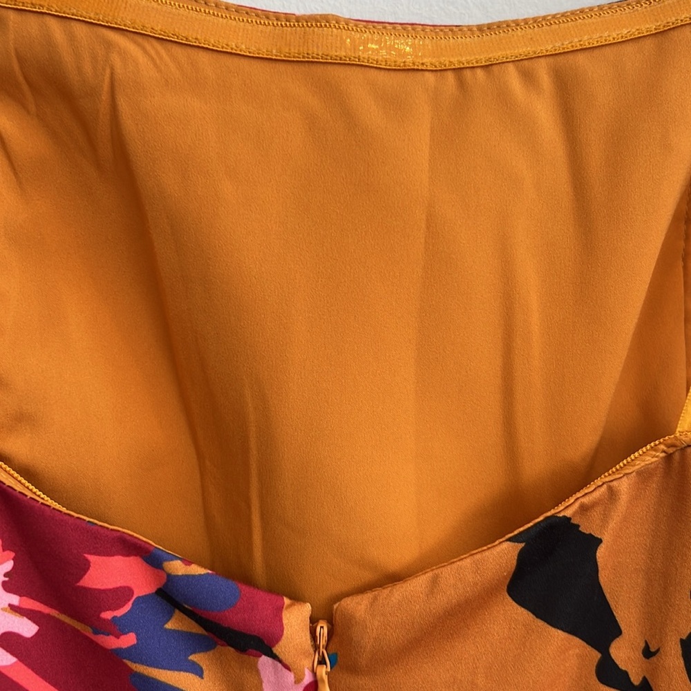 NWT Hutch Dea Maxi Dress Anthropologie mustard Yellow size 12 wedding party - Picture 6 of 8